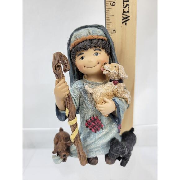 Tuzinski Nativity Button Jar Kids Christmas Pageant Replacement Sheppard Puppies - Picture 7 of 7